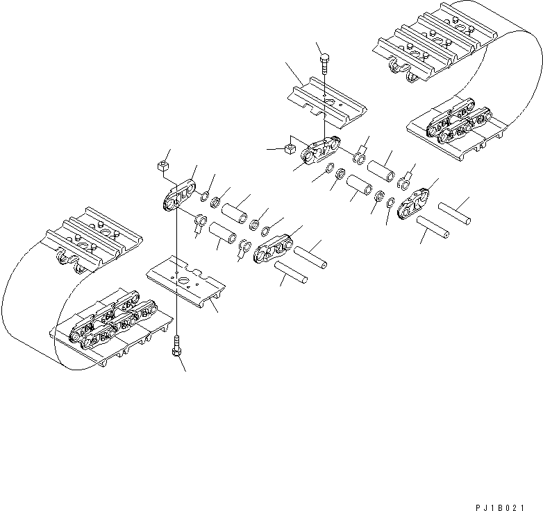 Komatsu parts book diagram for PC800-7 S/N 40001-UP (Overseas Version): TRACK SHOE (DOUBLE GROUSER WITH HOLE) (710MM WIDE) (NAGASAKI)(#40049-)