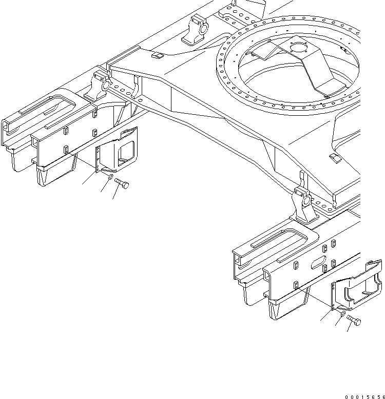Excavators Komatsu / PC800-8 S/N 50001-UP (ecot3)(pc800-8c) / STEP (TRACK FRAME SIDE) (FOR 910MM AND 1010MM WIDE TRACK SHOE)(330430 : R1170-01A1)