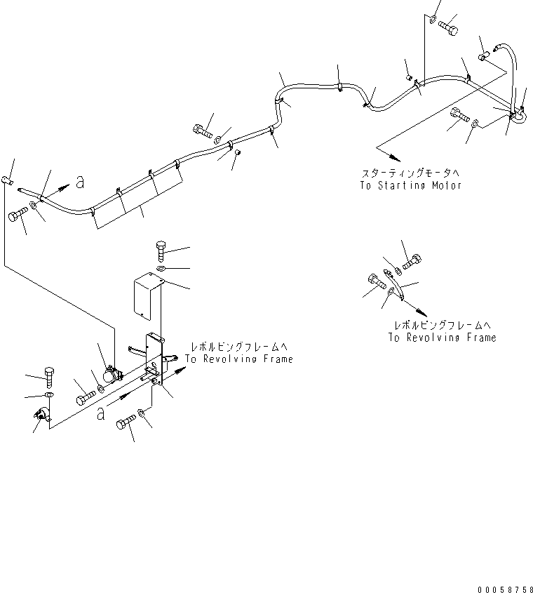 Excavators Komatsu / PC800LC-8R S/N 60001-UP (W/O EGR)(pc800l0c) / WIRING HARNESS (STARTING HARNESS)(120050 : E0200-01A0)