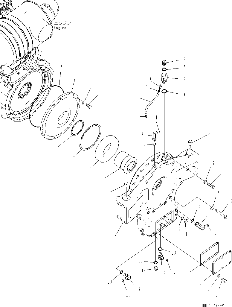 Excavators Komatsu / PC800LC-8 S/N 50001-UP (ecot3)(pc800lcc) / POWER TAKE OFF (COUPLING ASS