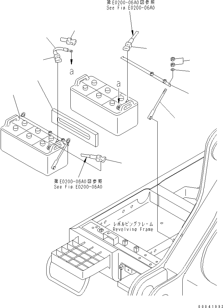 Excavators Komatsu / PC800LC-8 S/N 50001-UP (ecot3)(pc800lcc) / BATTERY BRACKET(120020 : E0110-01A1)