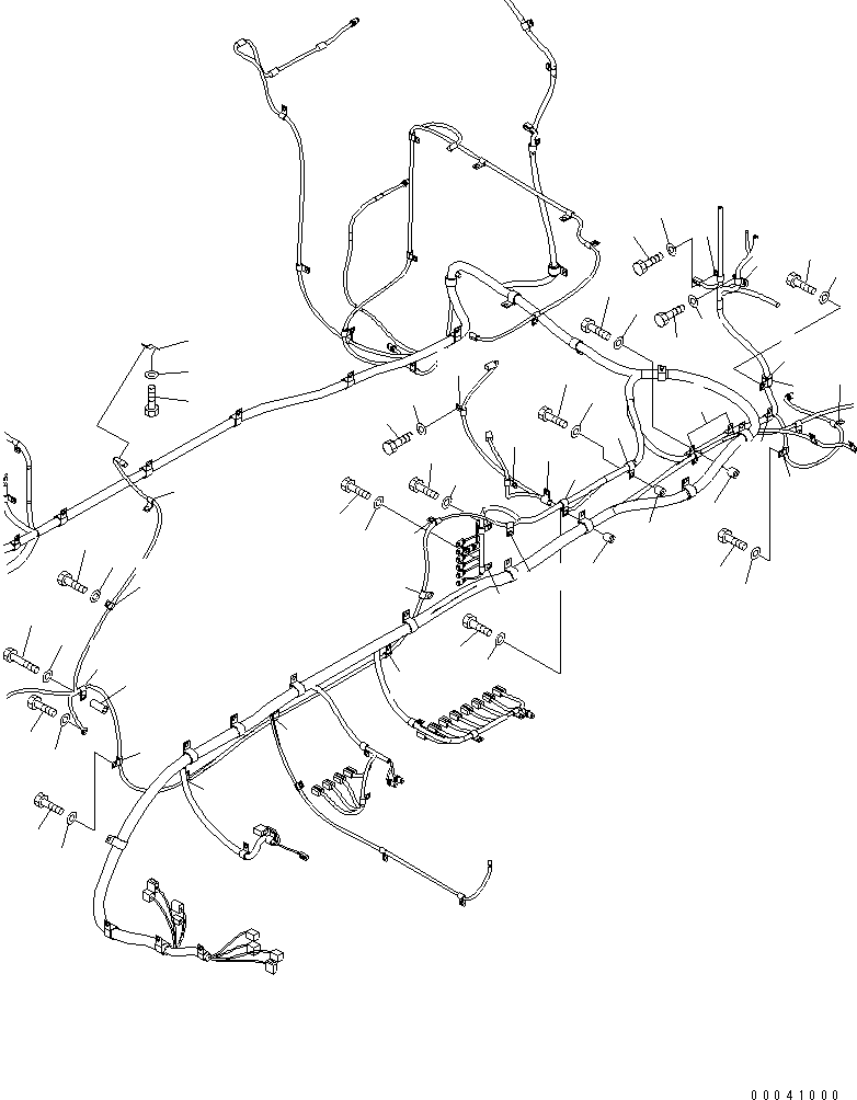 Excavators Komatsu / PC800LC-8 S/N 50001-UP (ecot3)(pc800lcc) / WIRING HARNESS (MAIN HARNESS) (HARNESS AND CLIP) (LEFT DECK) (2/2)(120110 : E0200-03A0)