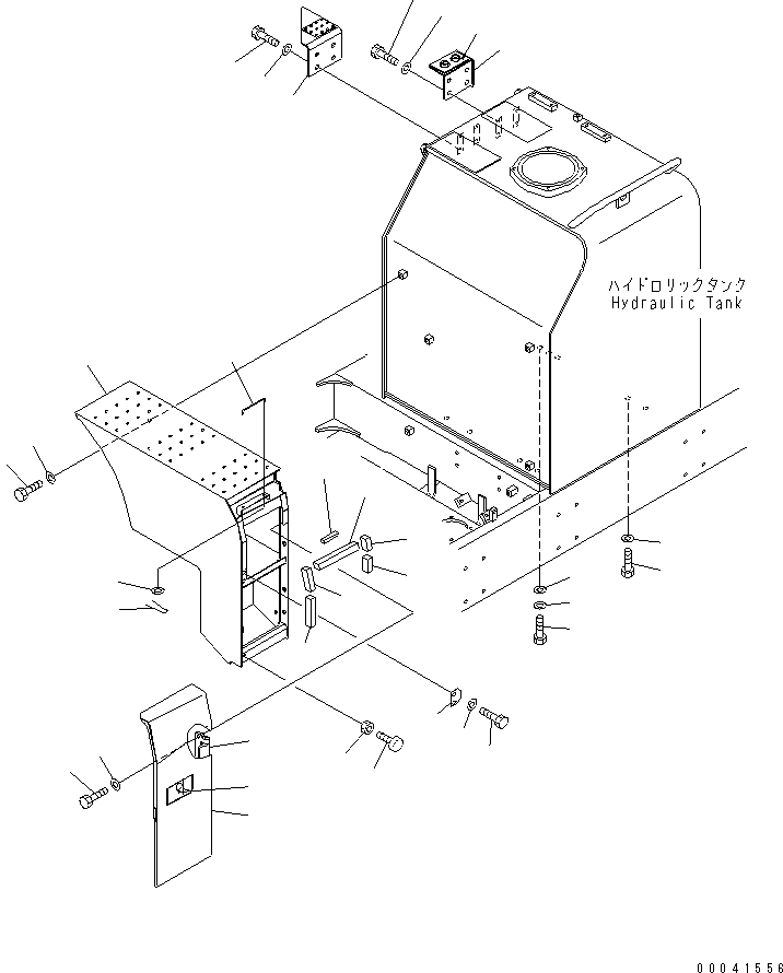 Excavators Komatsu / PC800LC-8 S/N 50001-UP (ecot3)(pc800lcc) / HYDRAULIC TANK (PARTITION)(150080 : H0110-05A0)