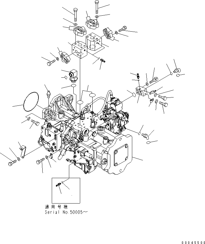 Excavators Komatsu / PC800LC-8 S/N 50001-UP (ecot3)(pc800lcc) / MAIN PUMP (JOINT PARTS)(#50001-55000)(150210 : H0210-01A0)