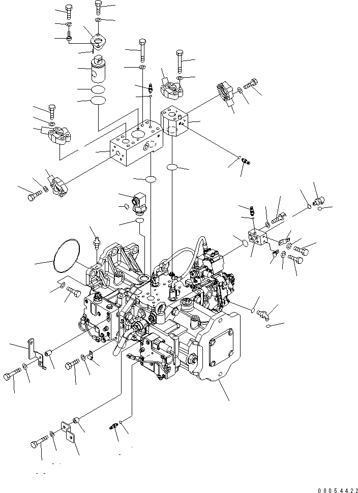Excavators Komatsu / PC800LC-8 S/N 50001-UP (ecot3)(pc800lcc) / MAIN PUMP (JOINT PARTS) (FOR COUNTERWEIGHT REMOVER)(#50001-55000)(150230 : H0210-01A1)