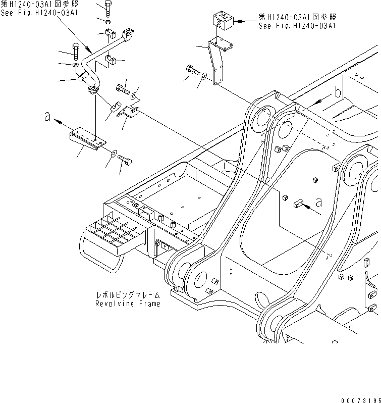 Excavators Komatsu / PC800LC-8 S/N 50001-UP (ecot3)(pc800lcc) / PILOT PIPING (WITH DRIFT PREVENTION) (REVOLVING FRAME SIDE) (FOR BOOM) (2/2)(#55001-)(150640 : H1240-04A1)