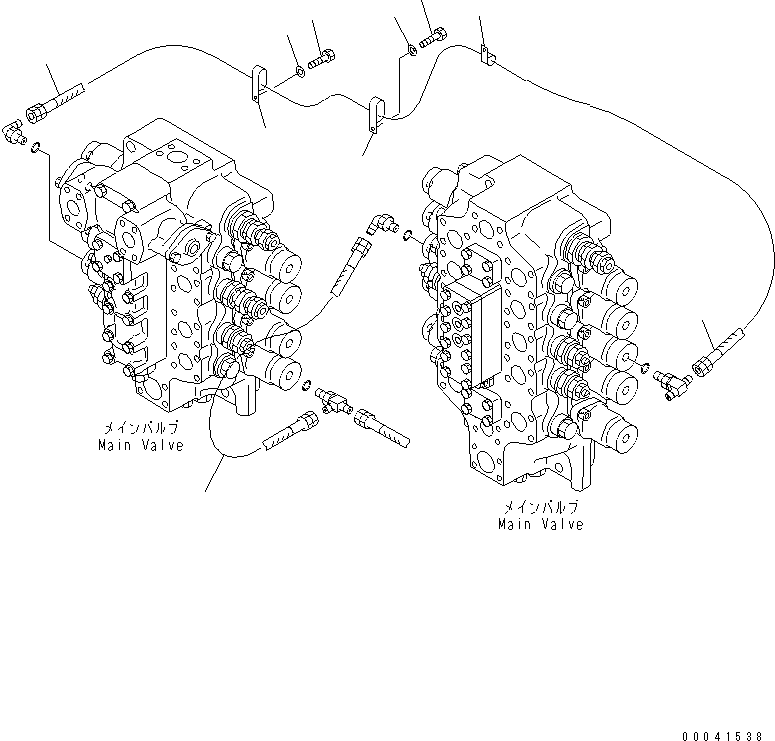 Excavators Komatsu / PC800LC-8 S/N 50001-UP (ecot3)(pc800lcc) / PPC ARM PIPING(150910 : H1845-01A0)