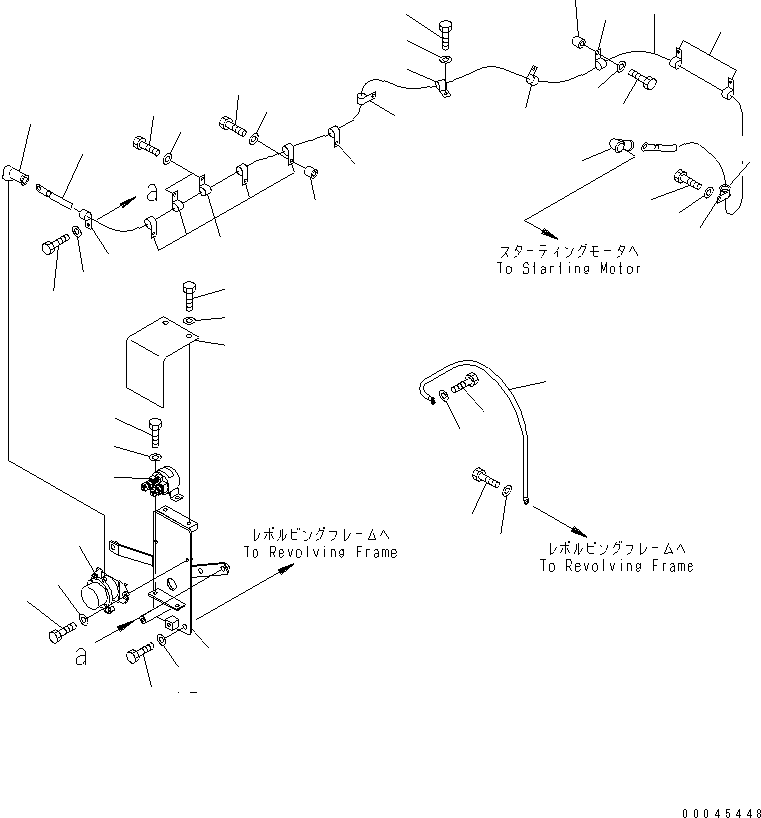 Excavators Komatsu / PC800LC-8K S/N K50001-UP(pc800lcu) / WIRING (STARTING HARNESS) (WITH DRIFT PREVENT VALVE)(004003 : E0200-01A2)
