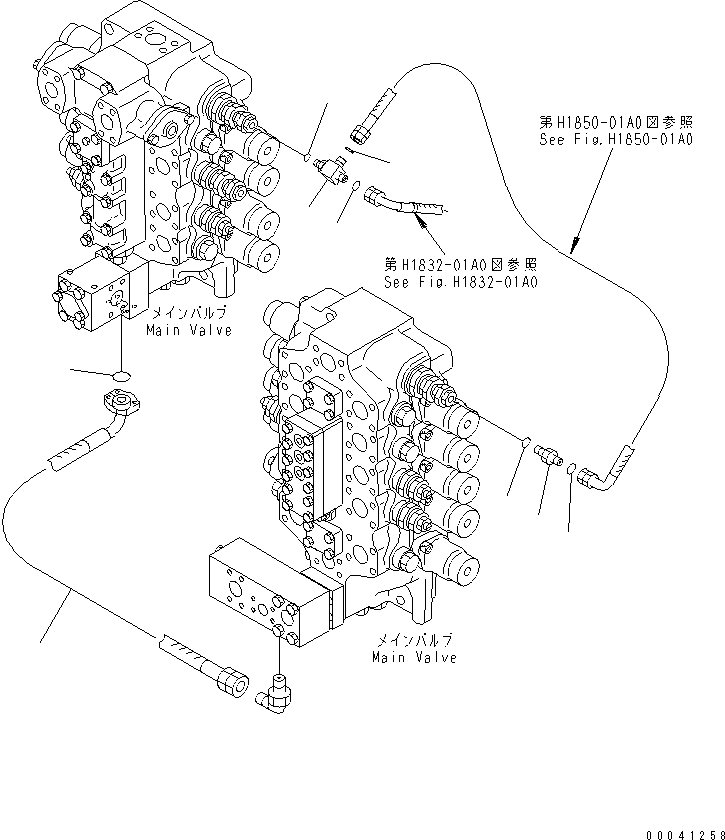 Excavators Komatsu / PC800LC-8K S/N K50001-UP(pc800lcu) / MAIN VALVE (HEAVY LIFT AND PRESSURE SUPPORT)(005012 : H0120-06A0)