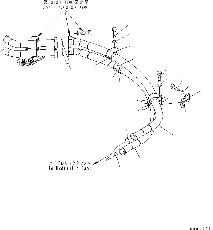 Excavators Komatsu / PC800LC-8K S/N K50001-UP(pc800lcu) / OIL COOLER PIPING(005018 : H0320-01A0)