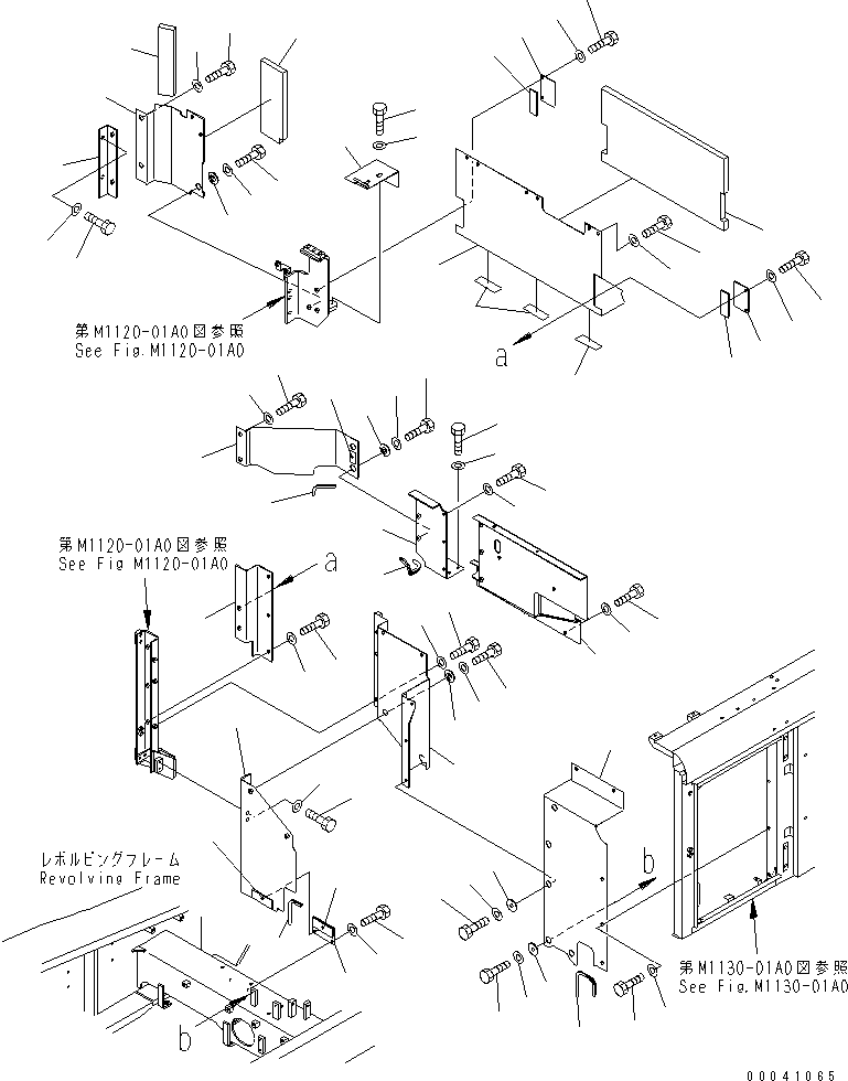 Excavators Komatsu / PC800LC-8K S/N K50001-UP(pc800lcu) / PARTITION (MACHINE CAB) (1/2)(008008 : M1150-01A0)