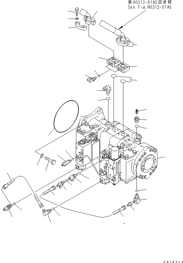Excavators Komatsu / PC800SE-6-AM S/N 30001-UP(pc800s0r) / NO.1 PUMP (JOINT PARTS)(#31001-)(150130 : H0210-01A2)