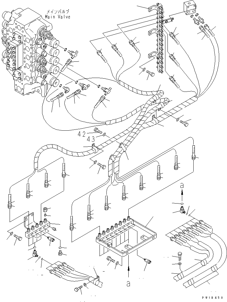 Excavators Komatsu / PC800SE-6-AM S/N 30001-UP(pc800s0r) / PPC LINE JOINT (JOINT) (B/H)(#31001-)(150450 : H1835-01A6)