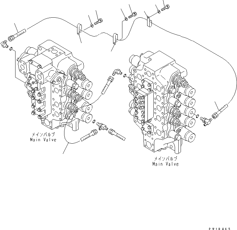 Excavators Komatsu / PC800SE-6-AM S/N 30001-UP(pc800s0r) / PPC ARM LINE(#31001-)(150500 : H1845-01A1)
