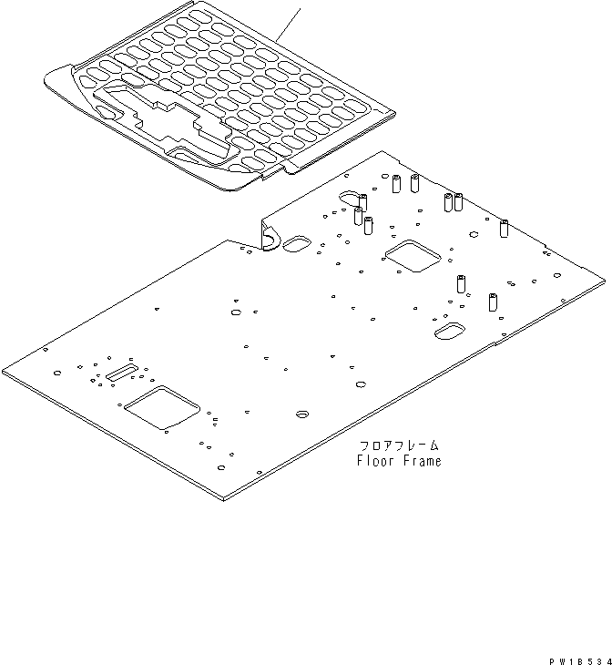 Excavators Komatsu / PC800SE-6-AM S/N 30001-UP(pc800s0r) / FLOOR MAT(#31001-)(210210 : K0310-01A3)