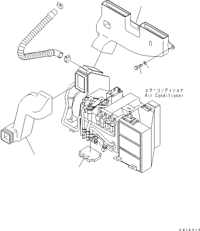 Excavators Komatsu / PC800SE-6-AM S/N 30001-UP(pc800s0r) / AIR CONDITIONER (DUCT)(#31001-)(210320 : K0710-04A5)