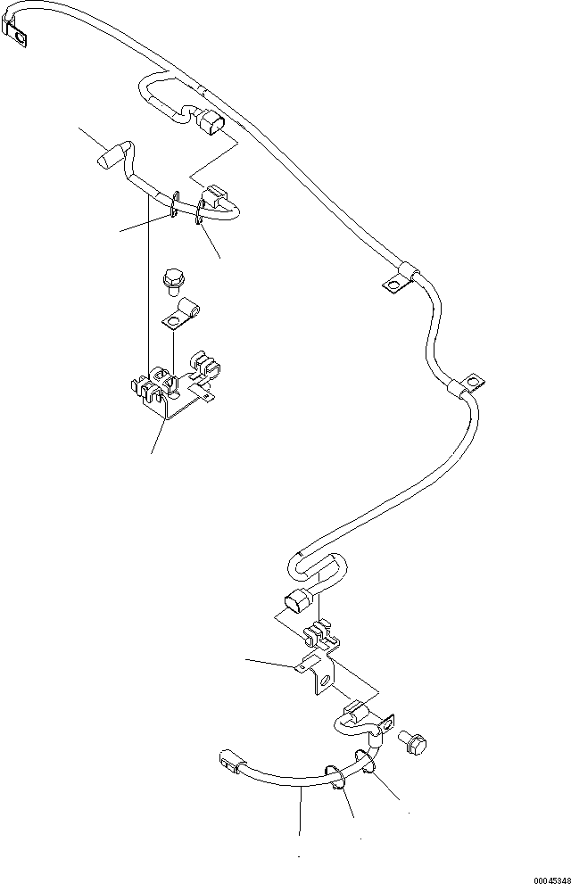 Komatsu parts book diagram for PC800SE-8 S/N 50001-UP (ecot3): WIRING HARNESS (PRESSURE SENSOR)(#50004-50057)