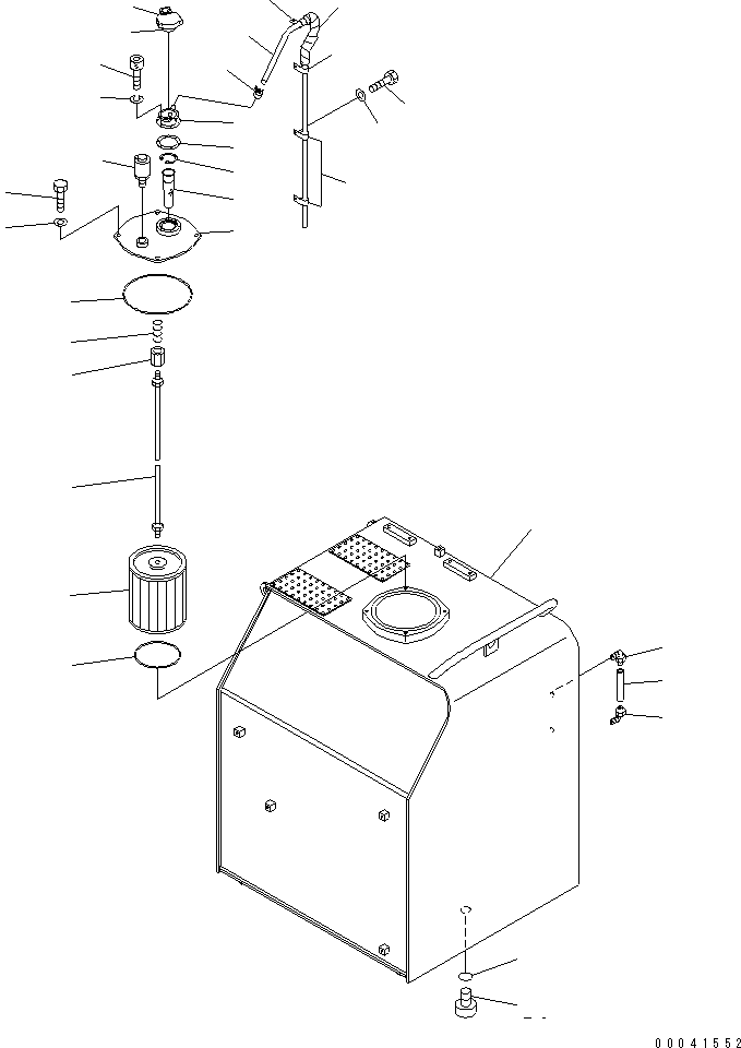Excavators Komatsu / PC800SE-8 S/N 50001-UP (ecot3)(pc800s2c) / HYDRAULIC TANK(#55001-)(150020 : H0110-01A0A)