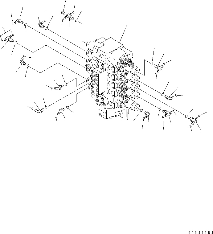 Komatsu parts book diagram for PC800SE-8 S/N 50001-UP (ecot3): MAIN VALVE (5-SPOOL VALVE) (JOINT PARTS) (FOR U.S.A.)