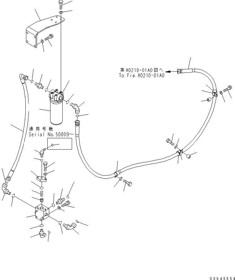 Excavators Komatsu / PC800SE-8 S/N 50001-UP (ecot3)(pc800s2c) / DELIVERY PIPING (PPC DELIVERY PIPING)(150250 : H0312-03A0)
