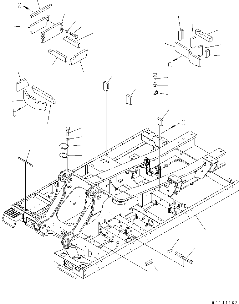Komatsu parts book diagram for PC800SE-8 S/N 50001-UP (ecot3): REVOLVING FRAME (1/2)(#50001-55000)