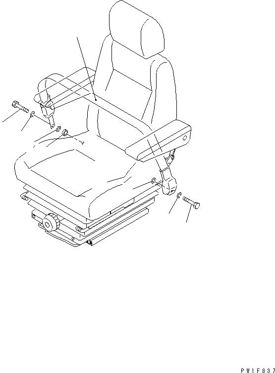 Komatsu parts book diagram for PC800SE-8 S/N 50001-UP (ecot3): SEAT BELT (78MM WIDE) (NON-CINCHING)