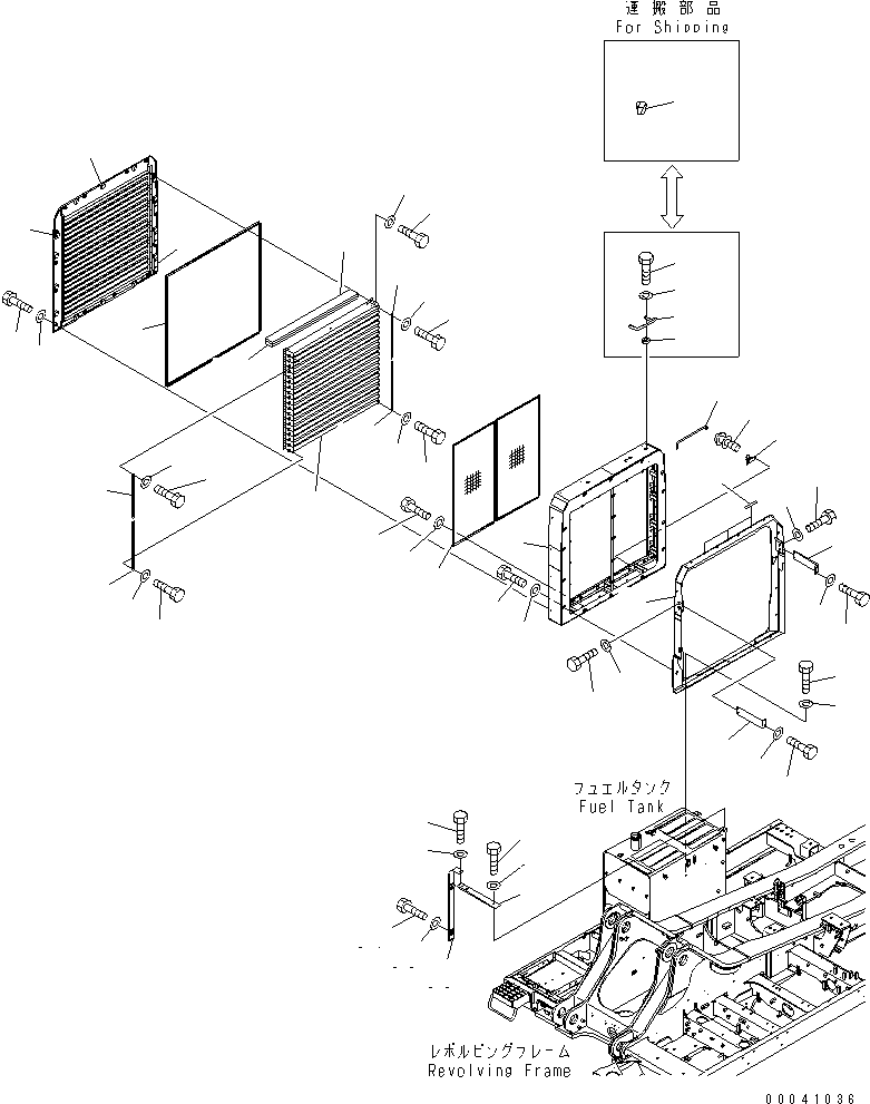Komatsu parts book diagram for PC800SE-8 S/N 50001-UP (ecot3): DOOR (R.H.) (MACHINE CAB)(#55001-)