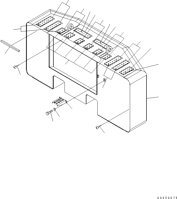 Komatsu parts book diagram for PC800SE-8 S/N 50001-UP (ecot3): COUNTERWEIGHT (9800KG)(#50050-)