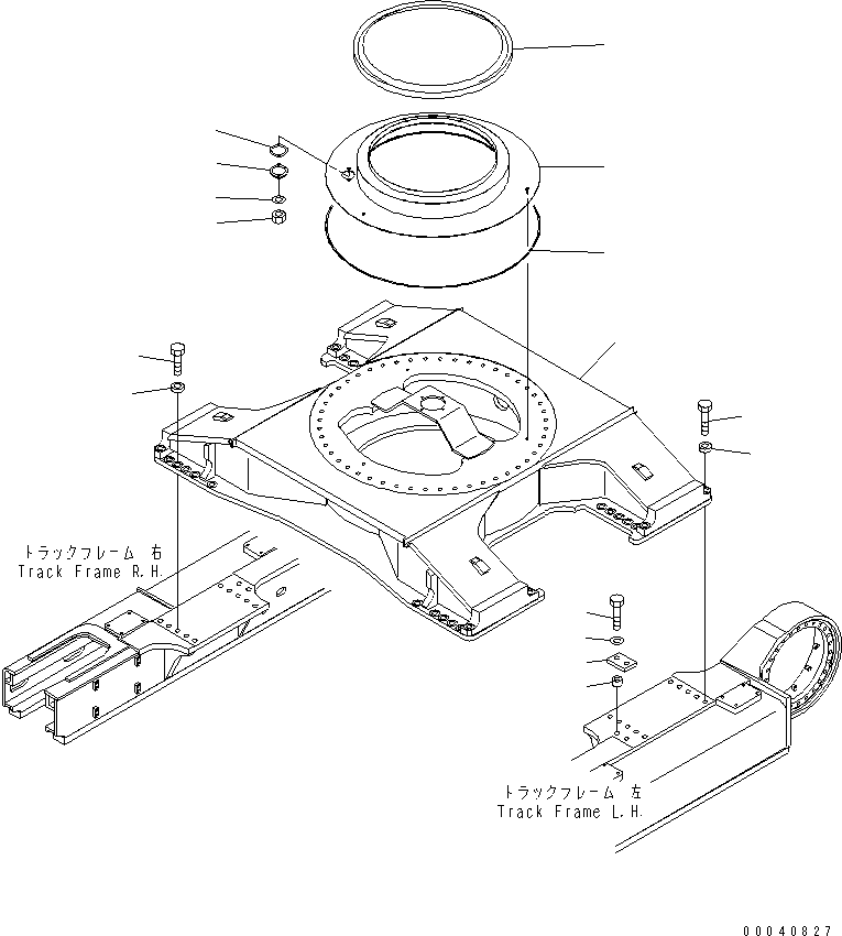 Excavators Komatsu / PC800SE-8 S/N 50001-UP (ecot3)(pc800s2c) / CENTER FRAME(#50001-55287)(330060 : R1110-01A0)