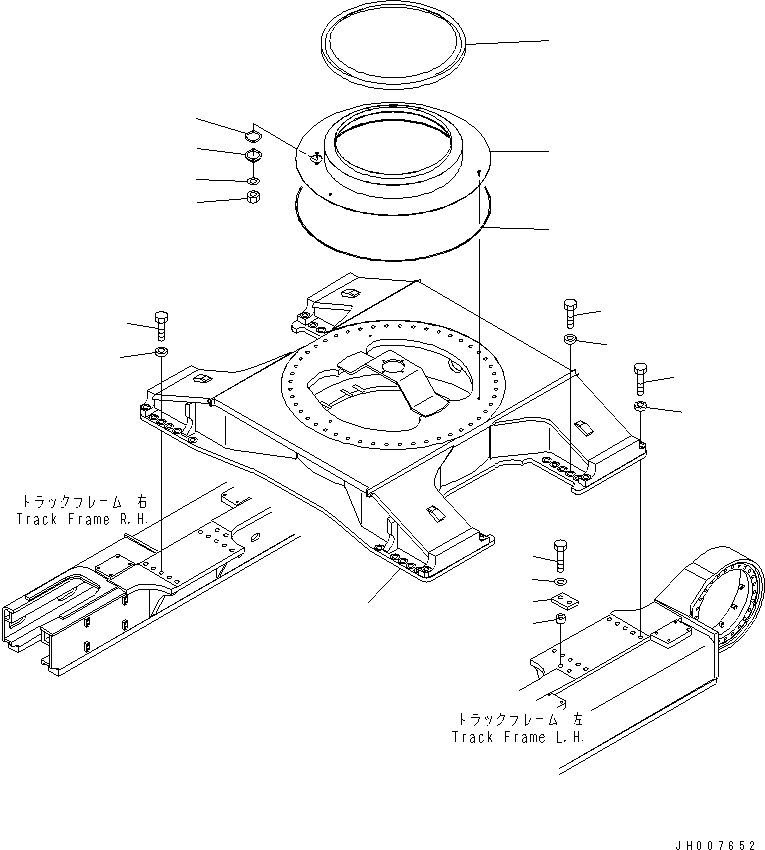 Excavators Komatsu / PC800SE-8 S/N 50001-UP (ecot3)(pc800s2c) / CENTER FRAME (FOR UNDER COVER)(#55288-)(330090 : R1110-01A1A)