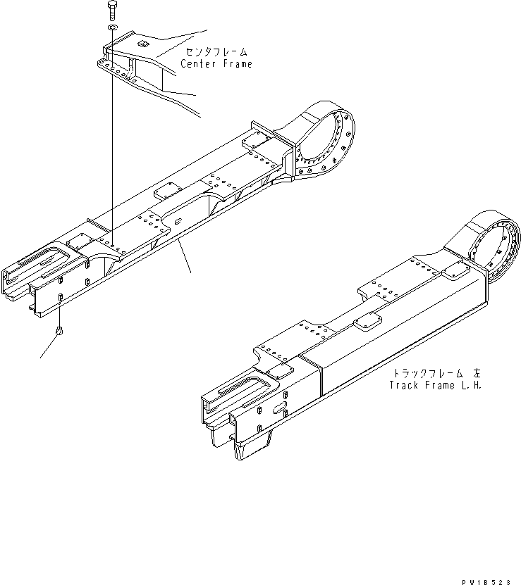 Excavators Komatsu / PC800SE-8 S/N 50001-UP (ecot3)(pc800s2c) / TRACK FRAME (R.H.)(330240 : R1120-11A0)