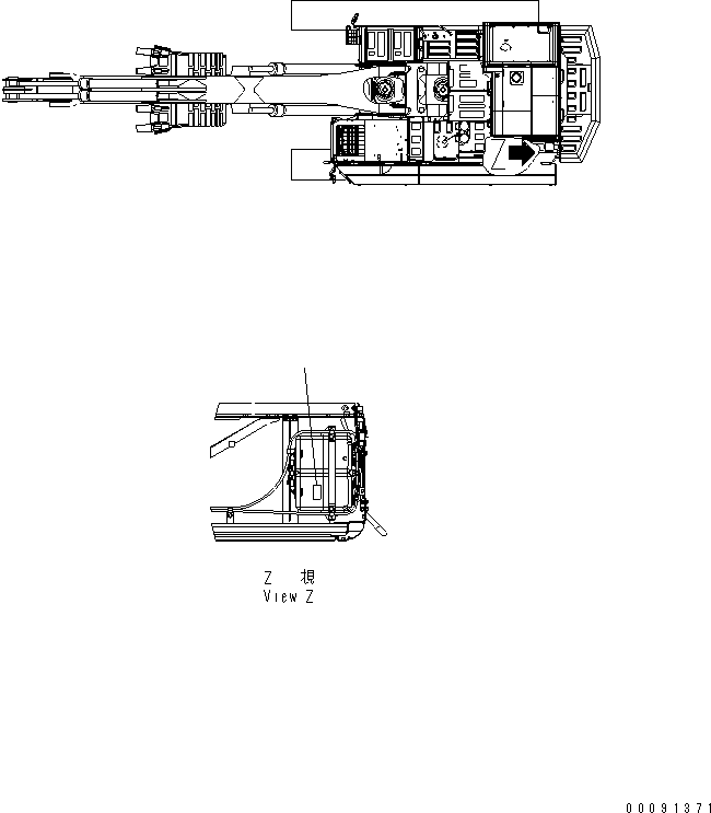 Komatsu parts book diagram for PC800SE-8 S/N 50001-UP (ecot3): COOLANT DECAL (CHINESE)(#55001-)