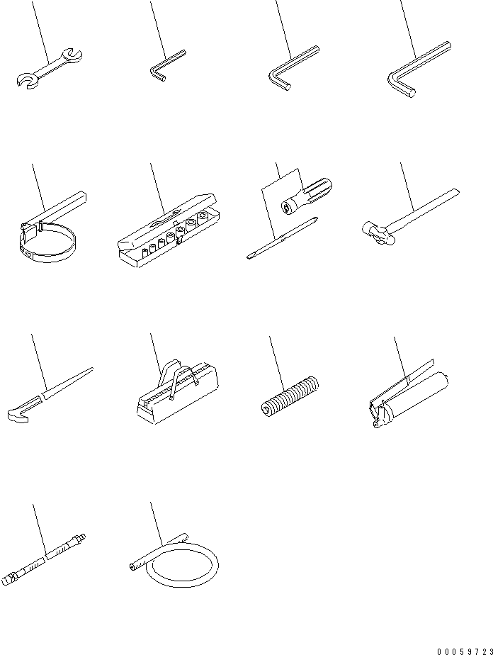 Excavators Komatsu / PC800SE-8 S/N 50001-UP (ecot3)(pc800s2c) / TOOL (WITH GREASE PUMP)(420070 : V0300-01A1)