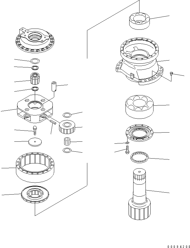 Excavators Komatsu / PC800SE-8 S/N 50001-UP (ecot3)(pc800s2c) / SWING MACHINERY ASS
