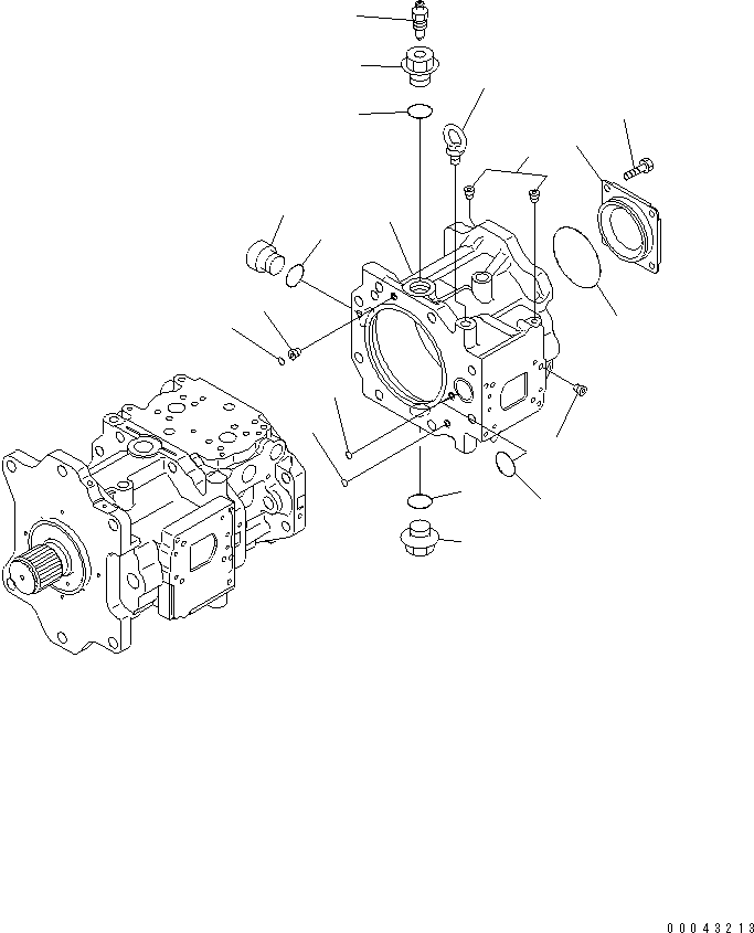 Excavators Komatsu / PC800SE-8 S/N 50001-UP (ecot3)(pc800s2c) / MAIN PUMP (4/15)(#50001-55221)(480210 : Y1600-04A0)