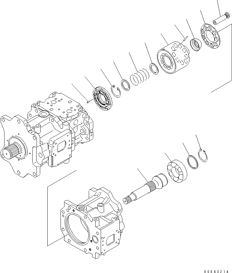 Excavators Komatsu / PC800SE-8 S/N 50001-UP (ecot3)(pc800s2c) / MAIN PUMP (5/15)(#55222-)(480240 : Y1600-05A0A)
