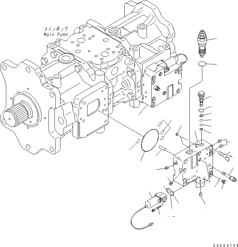 Excavators Komatsu / PC800SE-8 S/N 50001-UP (ecot3)(pc800s2c) / MAIN PUMP (7/15)(#50001-55221)(480270 : Y1600-07A0)