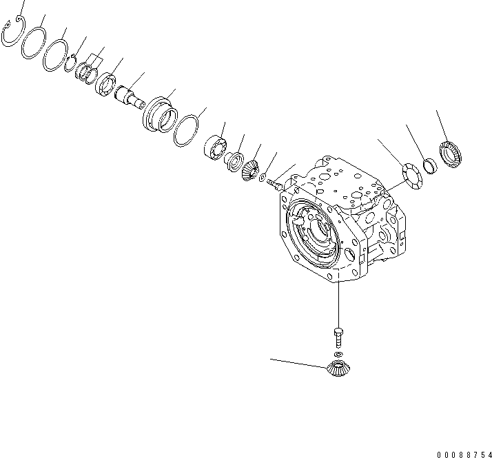 Excavators Komatsu / PC800SE-8 S/N 50001-UP (ecot3)(pc800s2c) / MAIN PUMP (7/15)(#55222-)(480280 : Y1600-07A0A)