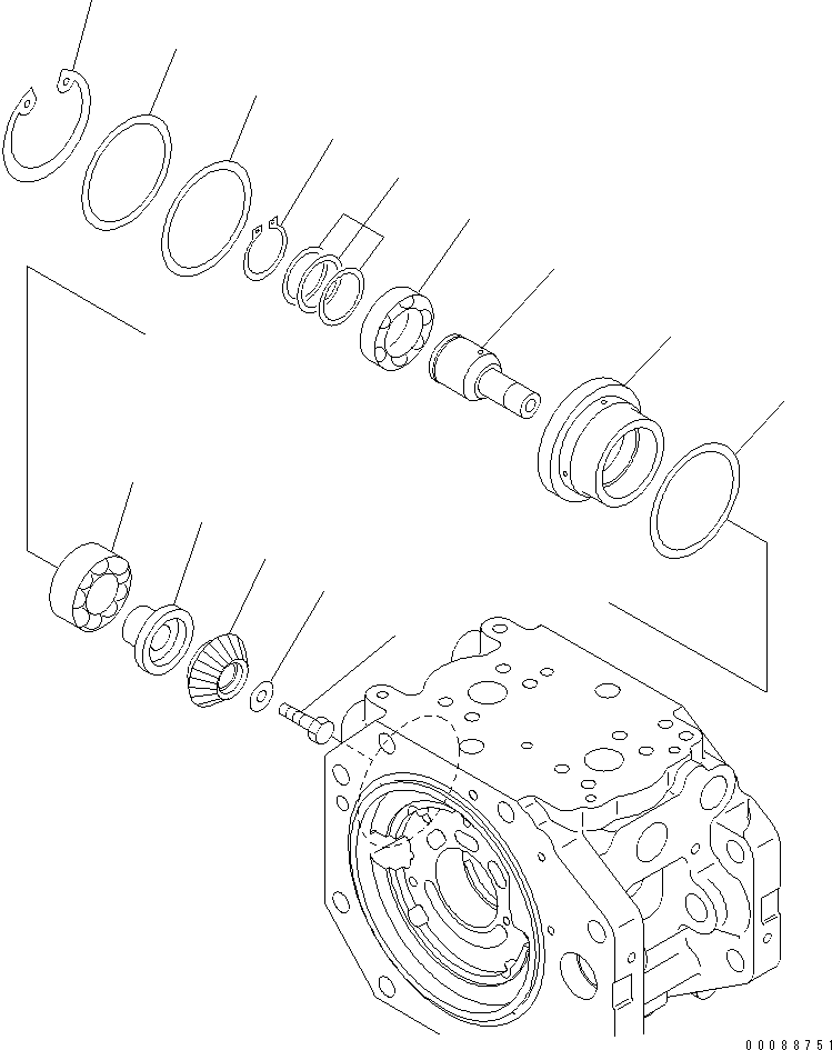 Excavators Komatsu / PC800SE-8 S/N 50001-UP (ecot3)(pc800s2c) / MAIN PUMP (9/15)(#50001-55221)(480310 : Y1600-09A0)