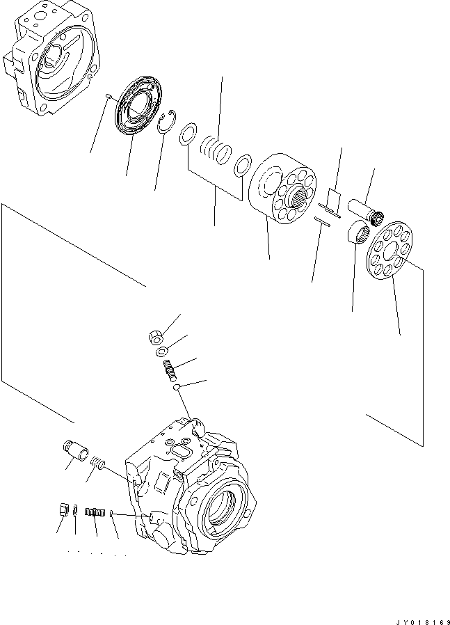 Excavators Komatsu / PC800SE-8 S/N 50001-UP (ecot3)(pc800s2c) / MAIN PUMP (11/15)(#55222-)(480360 : Y1600-11A0A)