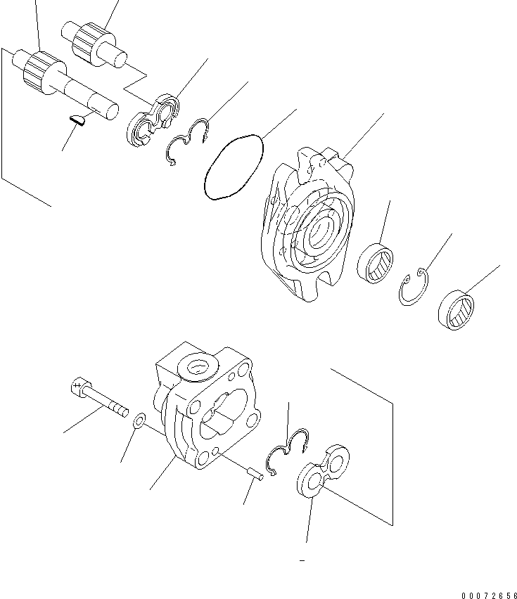 Excavators Komatsu / PC800SE-8 S/N 50001-UP (ecot3)(pc800s2c) / MAIN PUMP (13/15)(#55222-)(480400 : Y1600-13A1A)