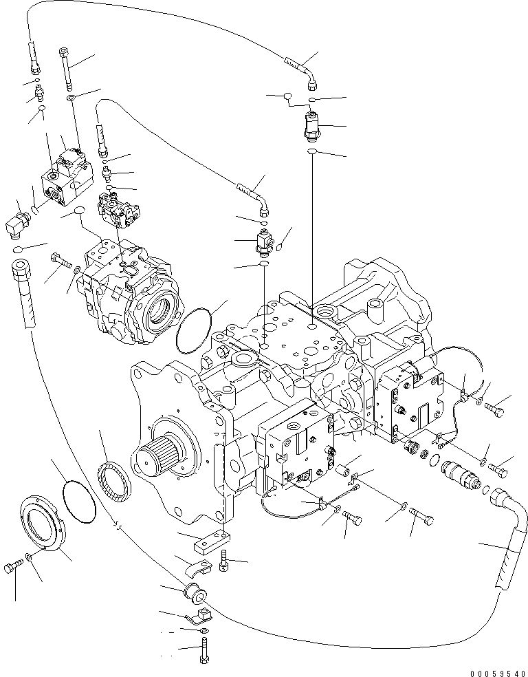 Excavators Komatsu / PC800SE-8 S/N 50001-UP (ecot3)(pc800s2c) / MAIN PUMP (14/15)(#50001-55221)(480410 : Y1600-14A0)