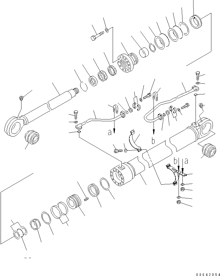 Excavators Komatsu / PC800SE-8 S/N 50001-UP (ecot3)(pc800s2c) / B00M CYLINDER(480440 : Y1620-01A0)