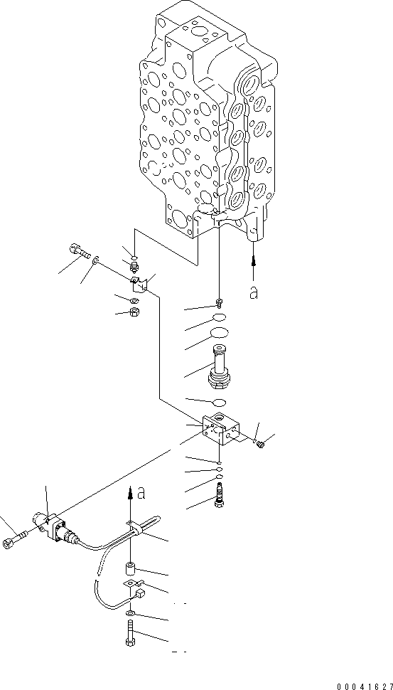 Excavators Komatsu / PC800SE-8 S/N 50001-UP (ecot3)(pc800s2c) / MAIN VALVE (4-SPOOL) (7/7)(480730 : Y1664-07A0)