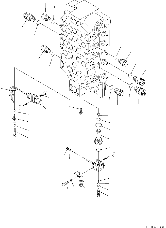 Excavators Komatsu / PC800SE-8 S/N 50001-UP (ecot3)(pc800s2c) / MAIN VALVE (5-SPOOL) (FOR USA) (5/5)(480840 : Y1665-05A1)