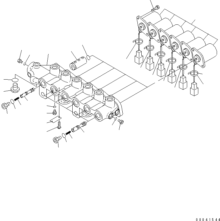 Excavators Komatsu / PC800SE-8 S/N 50001-UP (ecot3)(pc800s2c) / SOLENOID VALVE (INNER PARTS)(480960 : Y1860-01A0)