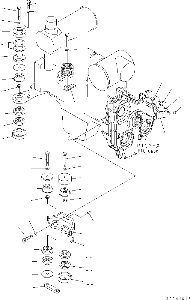 Excavators Komatsu / PC800SE-8R S/N 60001-UP (W/O EGR)(pc800s3c) / ENGINE MOUNTING(030030 : B0100-01A0)