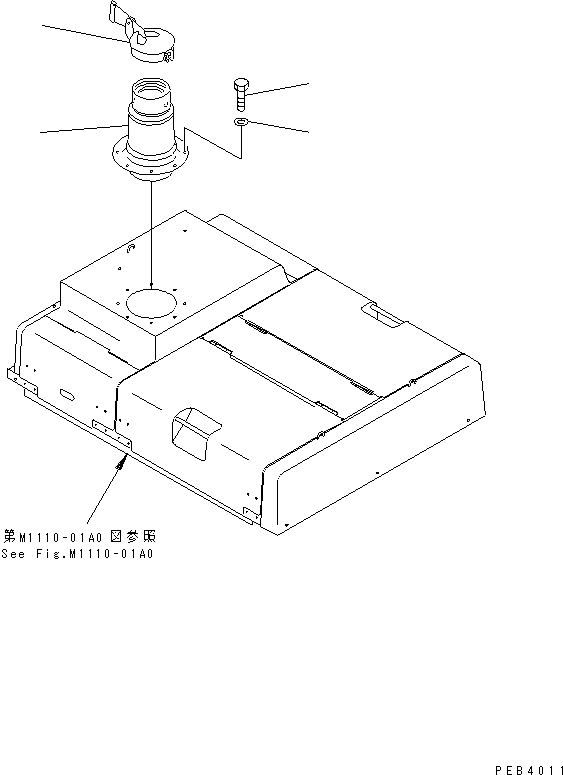 Excavators Komatsu / PC800SE-6 S/N 30001-UP(pc800sec) / EXHAUST PIPE(#30001-30999)(030020 : B0300-01A0)