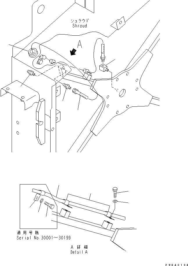 Excavators Komatsu / PC800SE-6 S/N 30001-UP(pc800sec) / COOLING (FAN PULLEY LUBRICATION)(#30001-30999)(060030 : C0100-02A0)