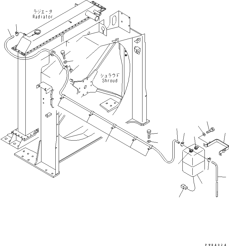 Excavators Komatsu / PC800SE-6 S/N 30001-UP(pc800sec) / COOLING (SUB TANK)(#30001-30999)(060130 : C0100-09A0)